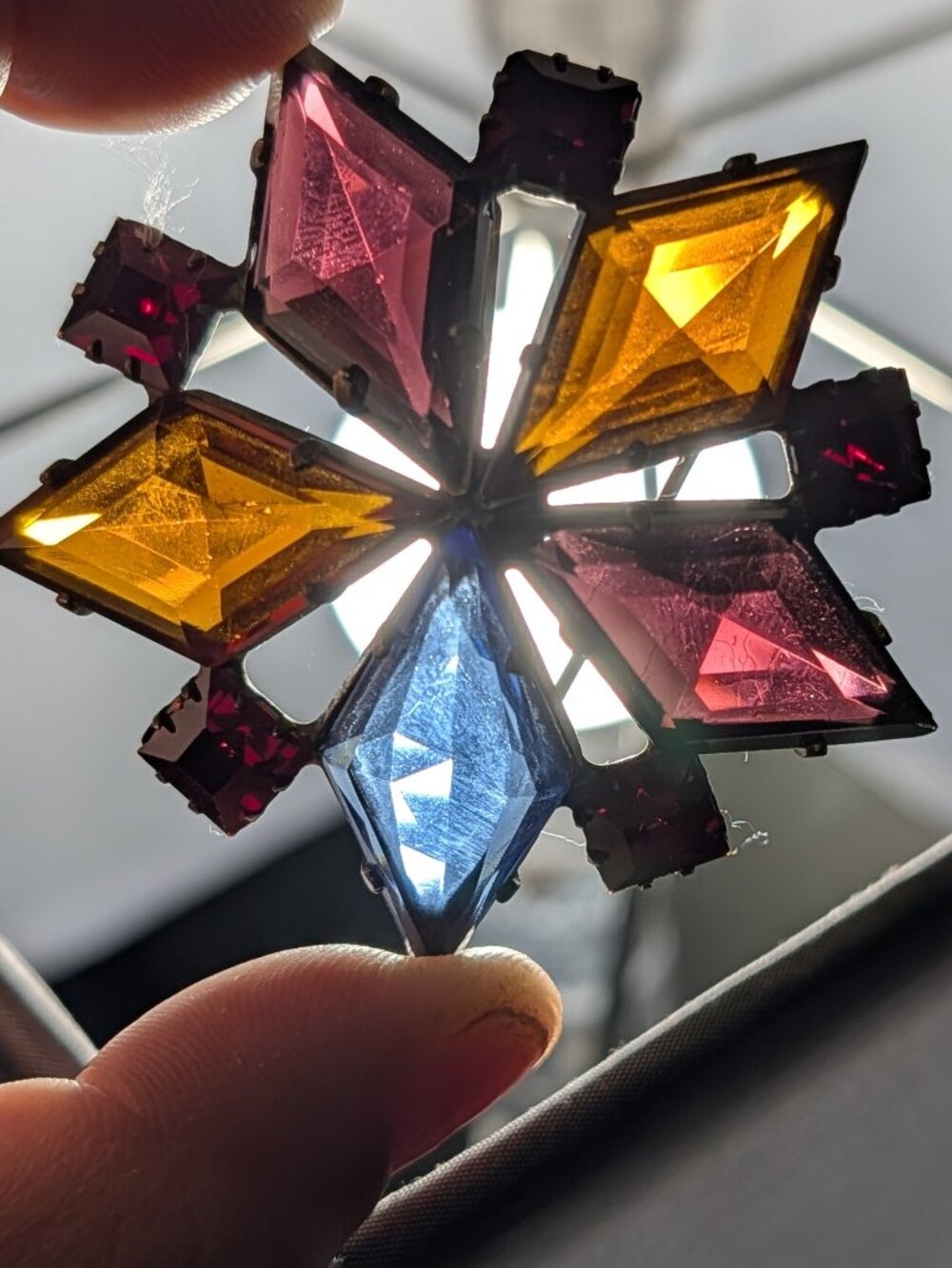 Vintage MCM Starburst Brooch